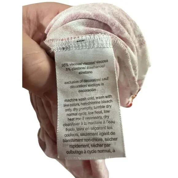 Tommy Hilfiger Women's Blouse Top Shirt Size L Floral‎ Paisley Ruffle - Picture 10 of 11